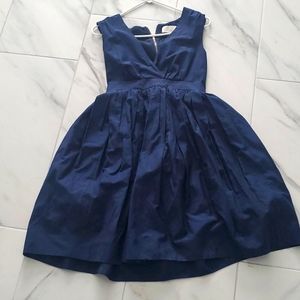 Beautiful full midi dress size 2 by Adam dark navy with zipper in back